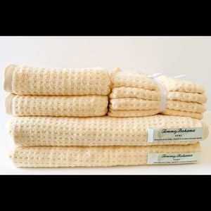 NEW Tommy Bahama Yellow Bathroom Towel Set 8 Pc